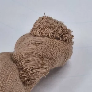 brown cotton charkha yarn close